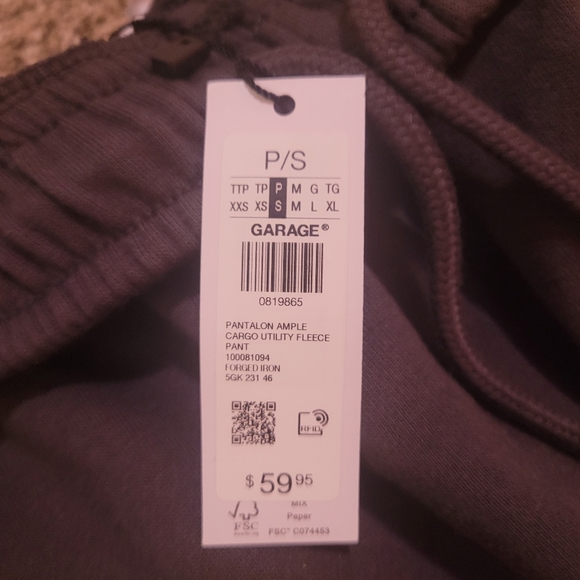 Garage Fleece Cargo Sweatpant - Forged Iron - Picture 3 of 4